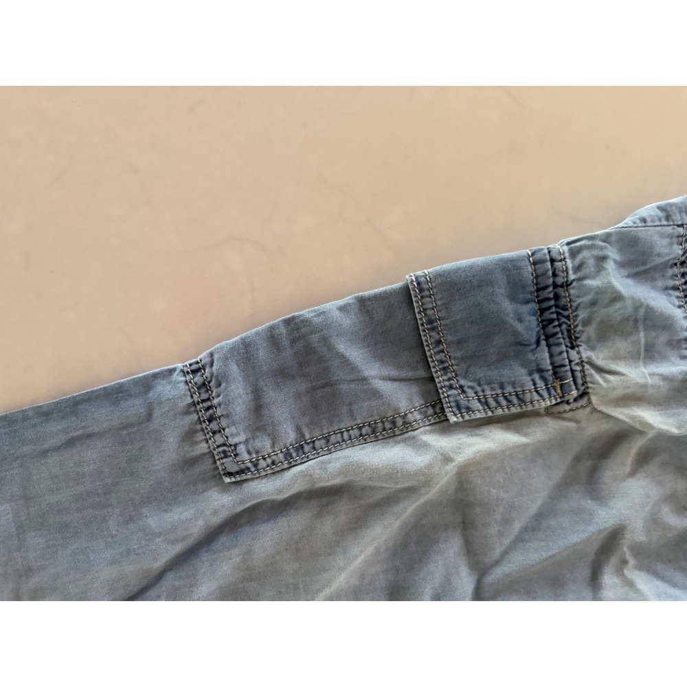 Rewash Womens Utility Jogger Pants Light Wash Blue Cargo Tencel Blend Size Large - Picture 7 of 8